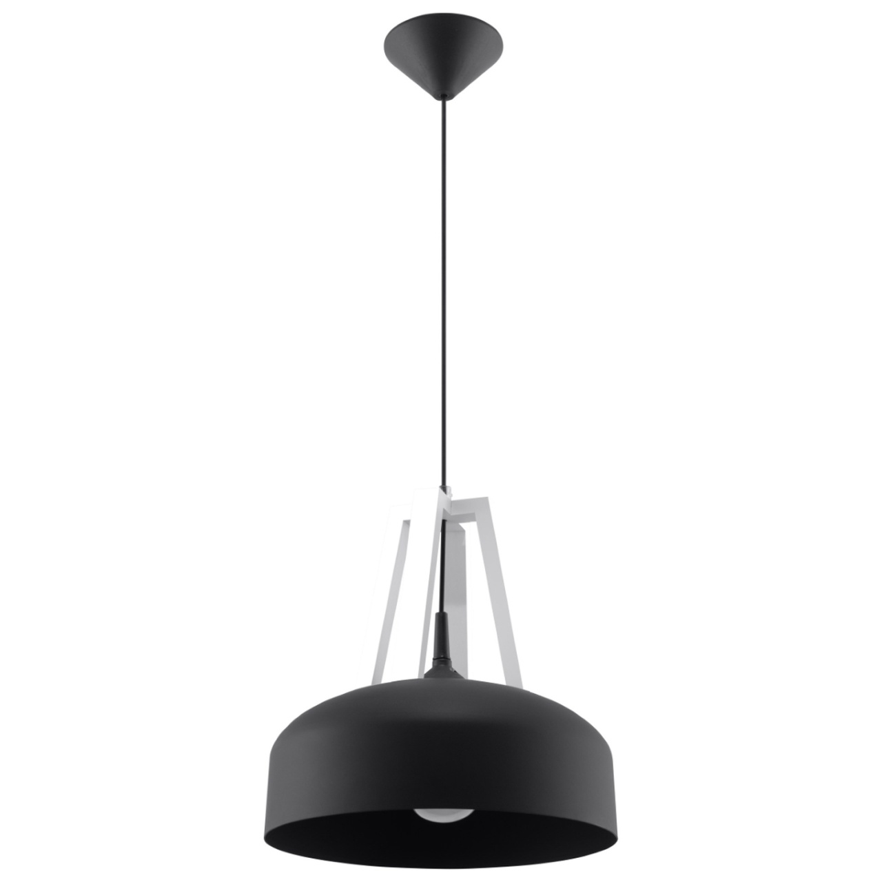 Lustra suspendata E27 Casco V2 Alb 30x30x85 cm
