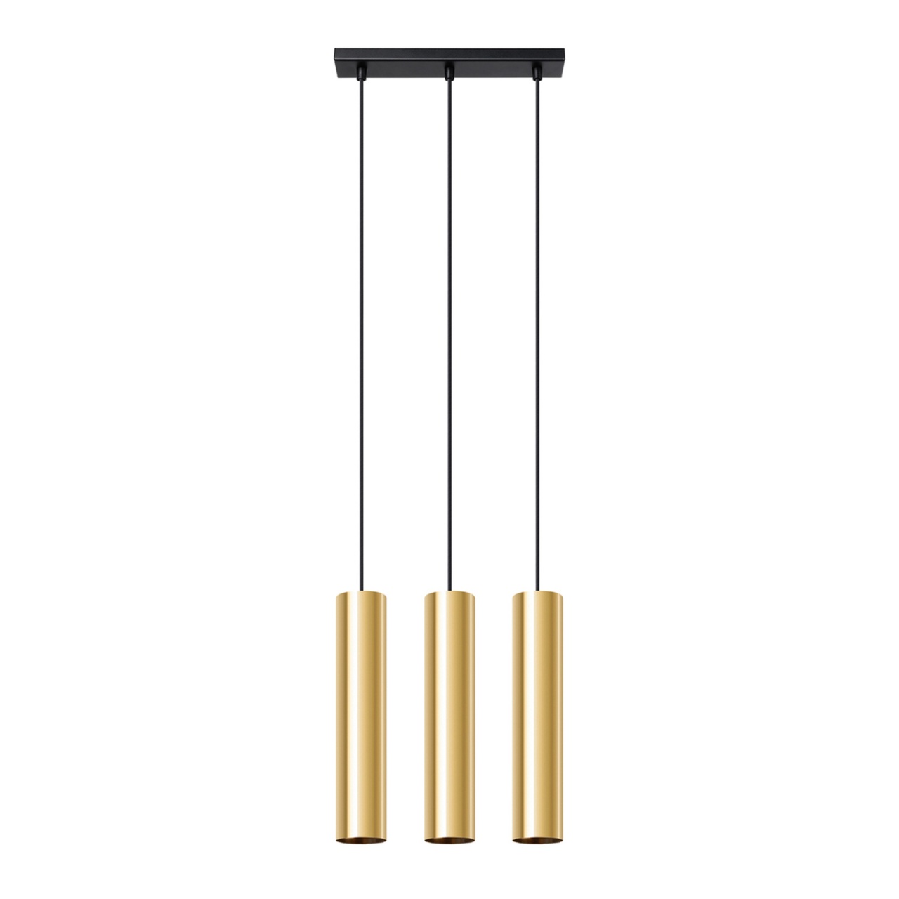 Lustra suspendata Lagos Auriu lucios 45x6x90 cm