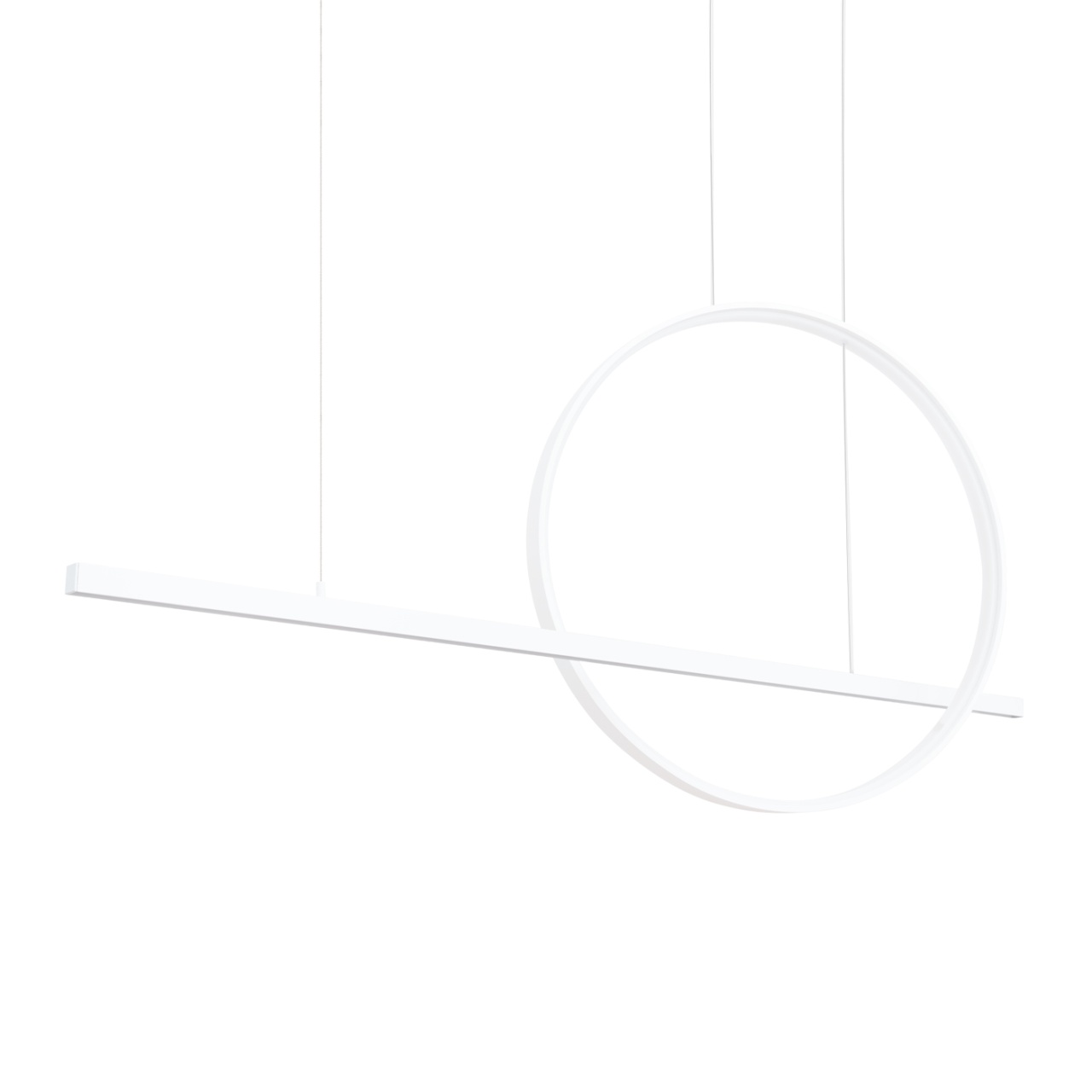 Lustra suspendata LED Glad Alb 3000K 120x20x212 cm