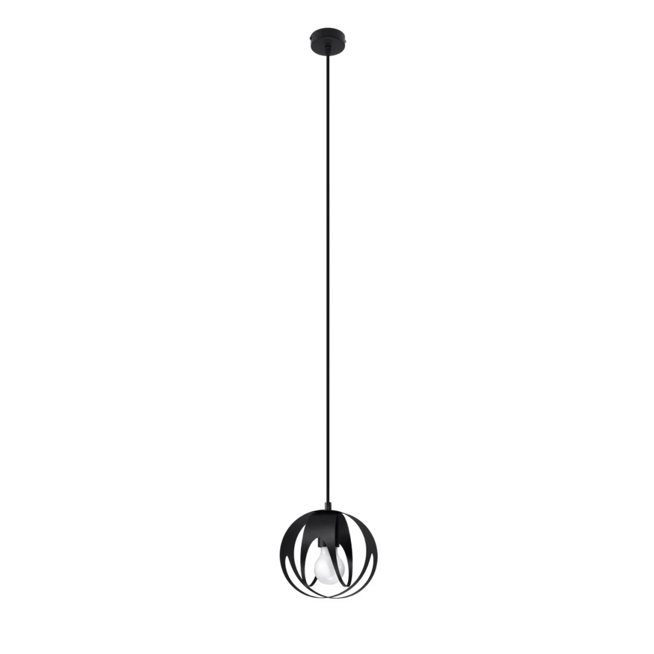 Lustra suspendata Tulos Negru 16x16x125 cm