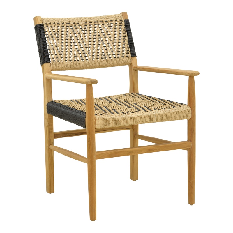 Scaun de gradina, Fermilo, Natural, 55x67x86 cm