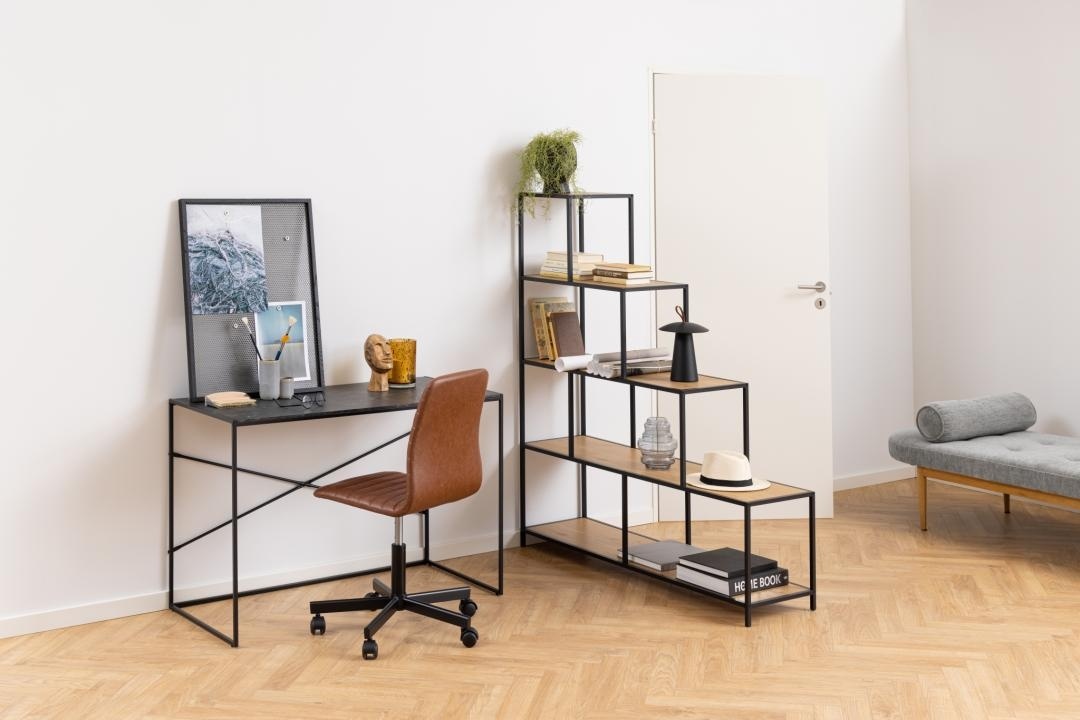 Biblioteca Seaford, Natural, 150x135x35 cm