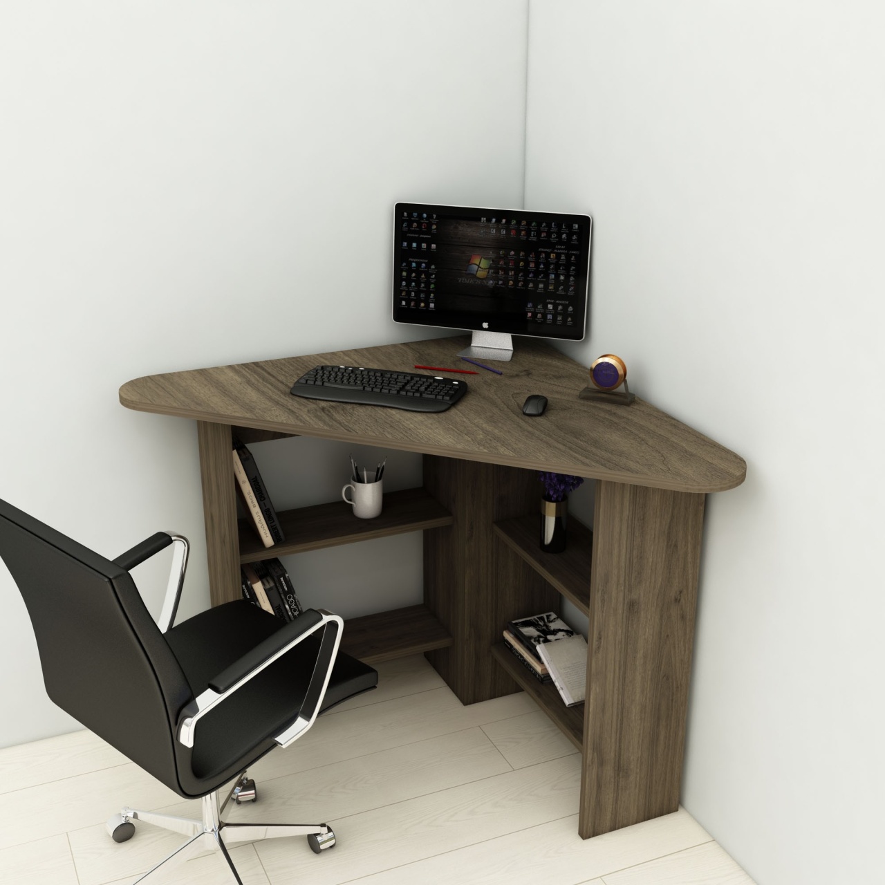 Birou Corner Nuc 80x73.8x80 cm
