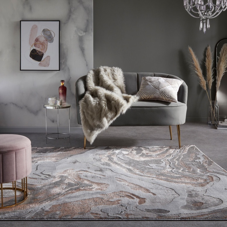 Covor Marbled Roz 80x150 cm, Flair Rugs