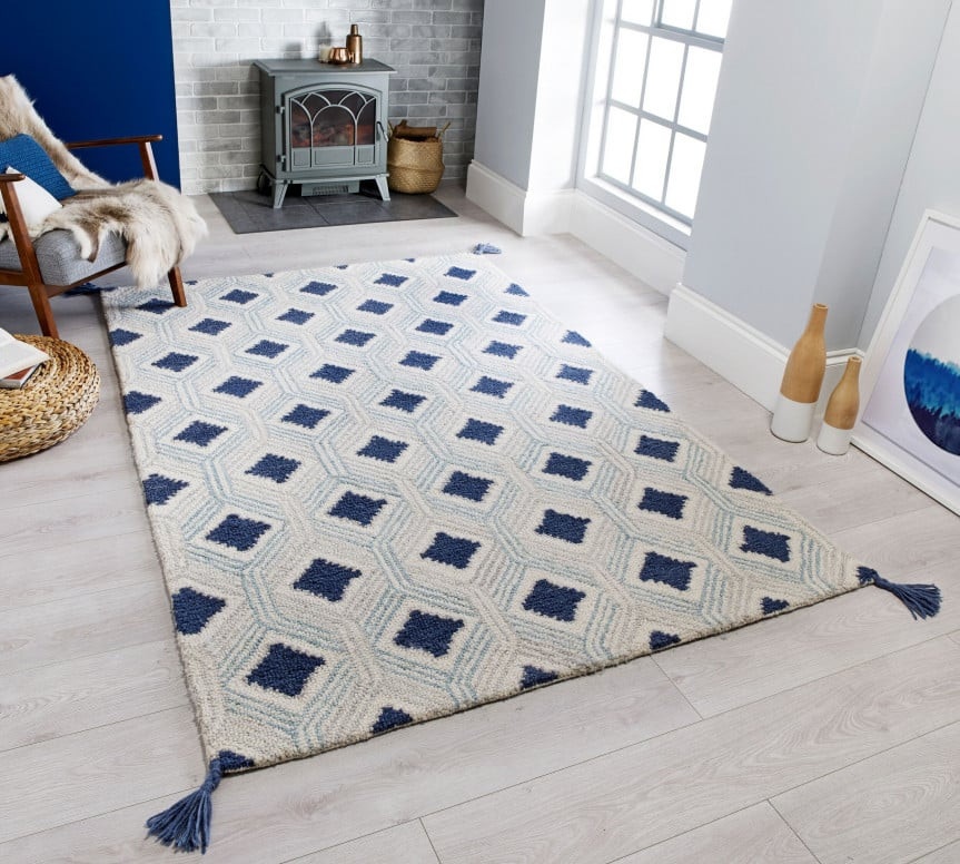 Covor Marco Albastru 120x170 cm, Flair Rugs