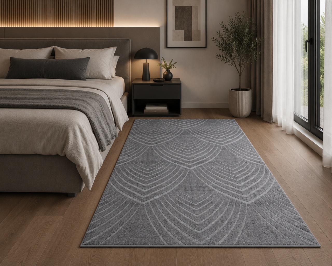 Covor, Oksi, Gri, 120x200 cm, Delta Oksi 38009 608