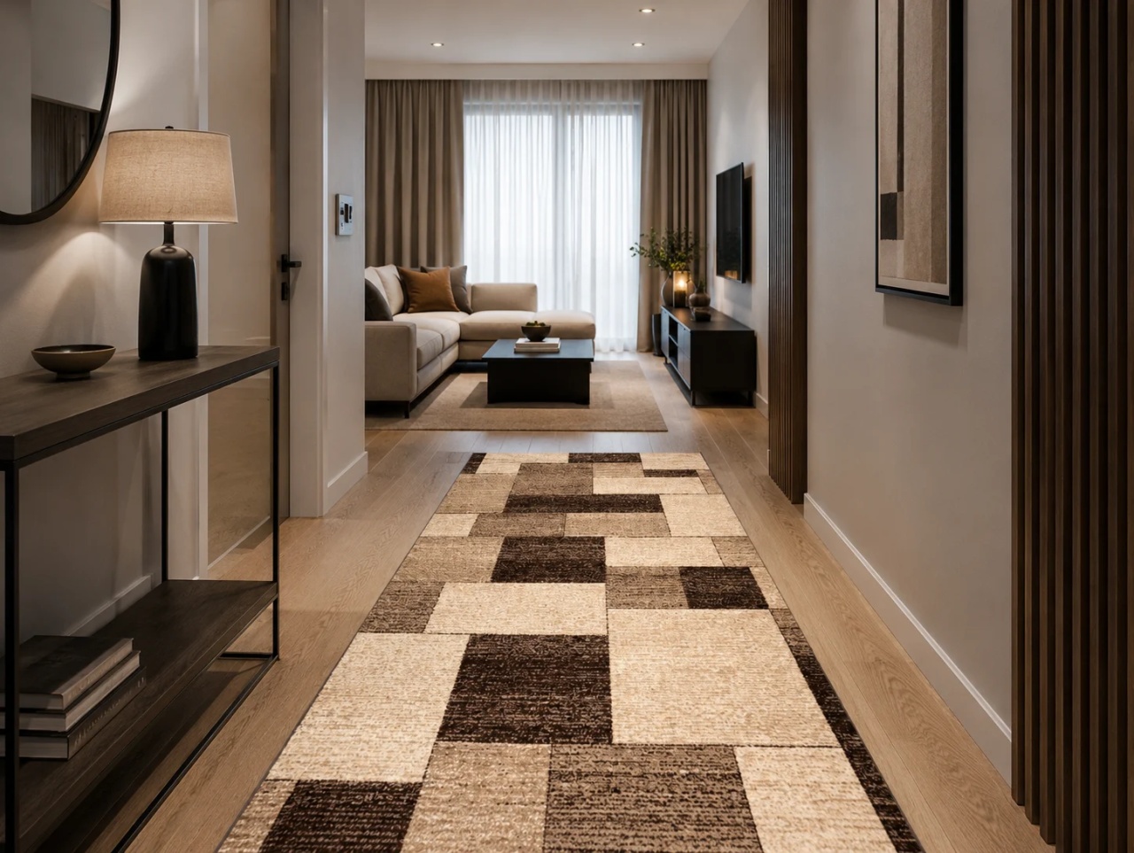 Covor Traversa, Mira, Crem, 100x500 cm, Delta 24143