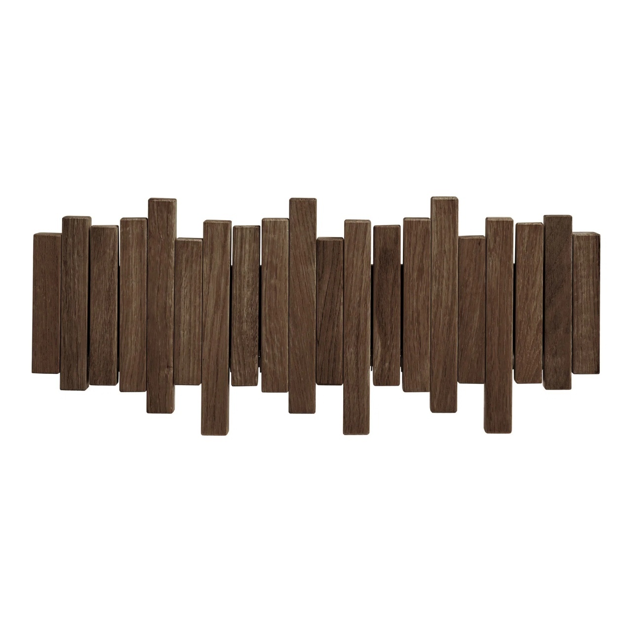 Cuier de perete Caltra, Maro inchis, 3x40x18 cm