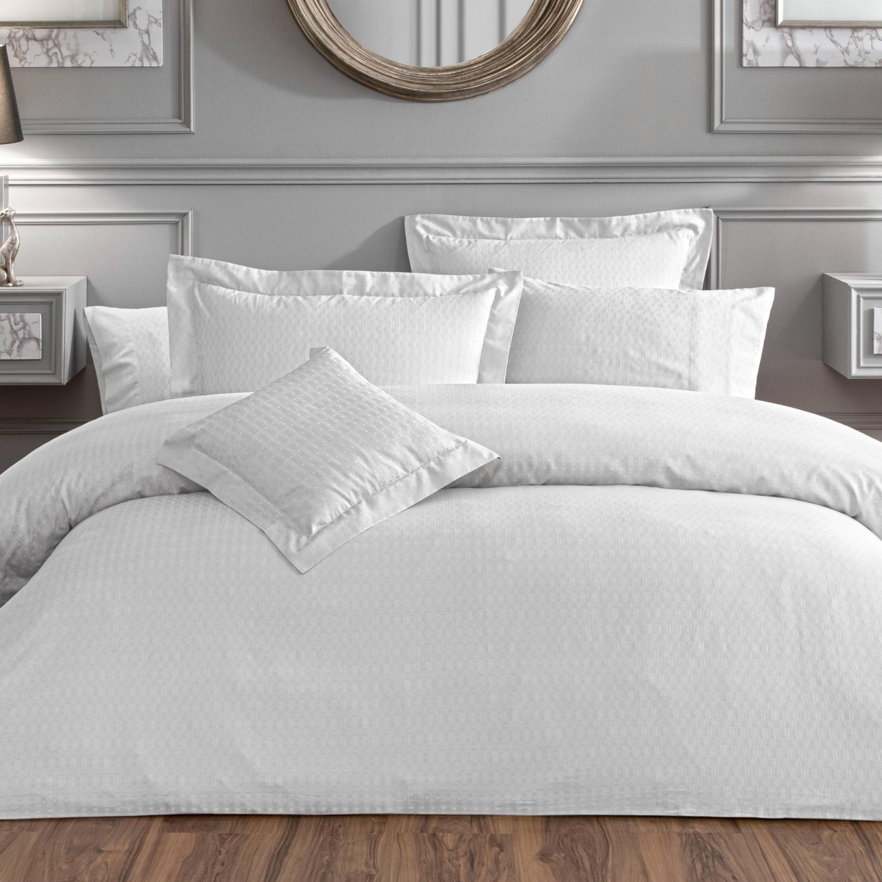 Lenjerie Cole Grey King Size (Bumbac Egiptean)