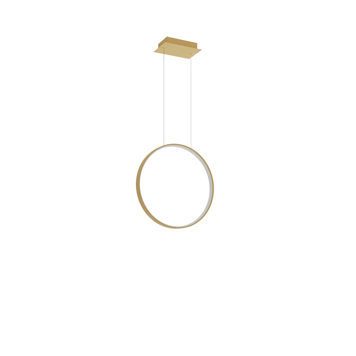 Lustra suspendata LED Rio Auriu 3000K 55x16x150 cm