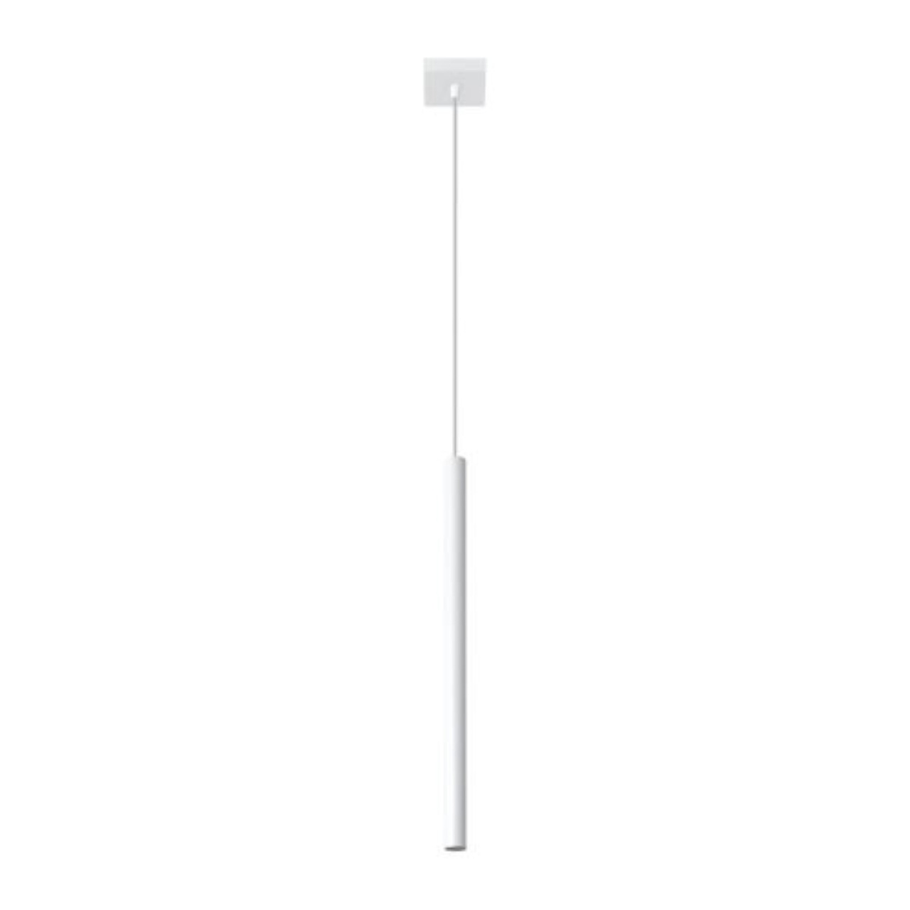 Lustra suspendata Pastelo Alb 8x8x100 cm