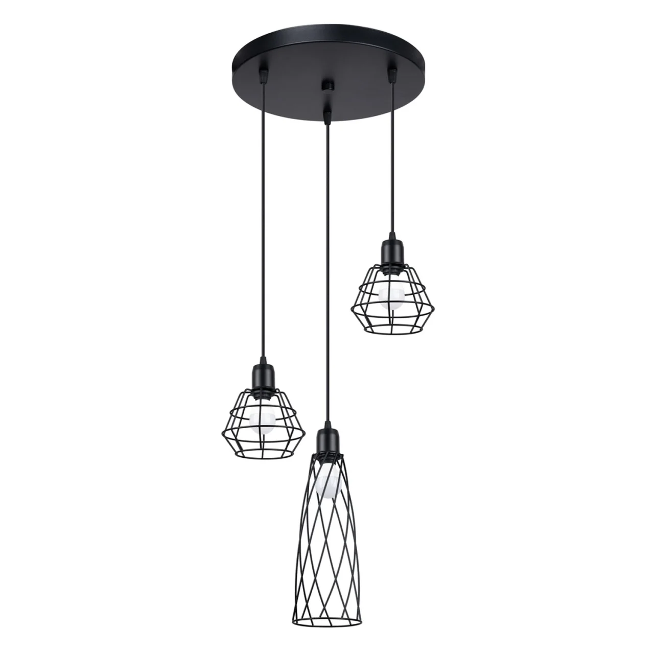 Lustra suspendata Suba Negru 38x38x120 cm
