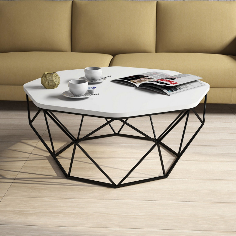 Masuta de Cafea Diamond - Alb