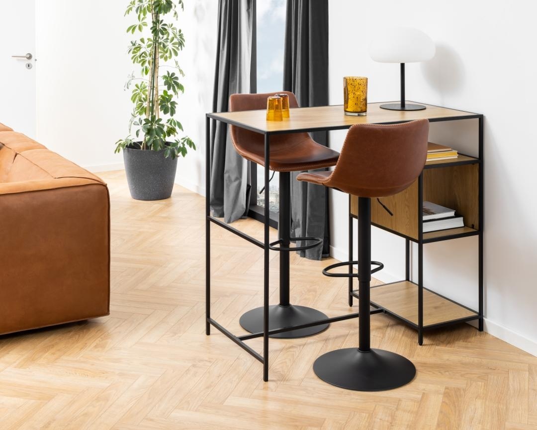 Scaun de bar I_Oregon, Maro, 110x47x51 cm