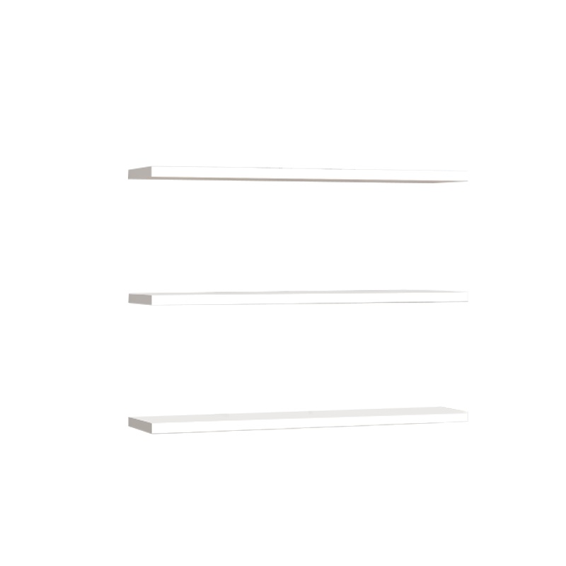 Set 3 rafturi Edna Pako World Alb 60x14.5x1.8 cm