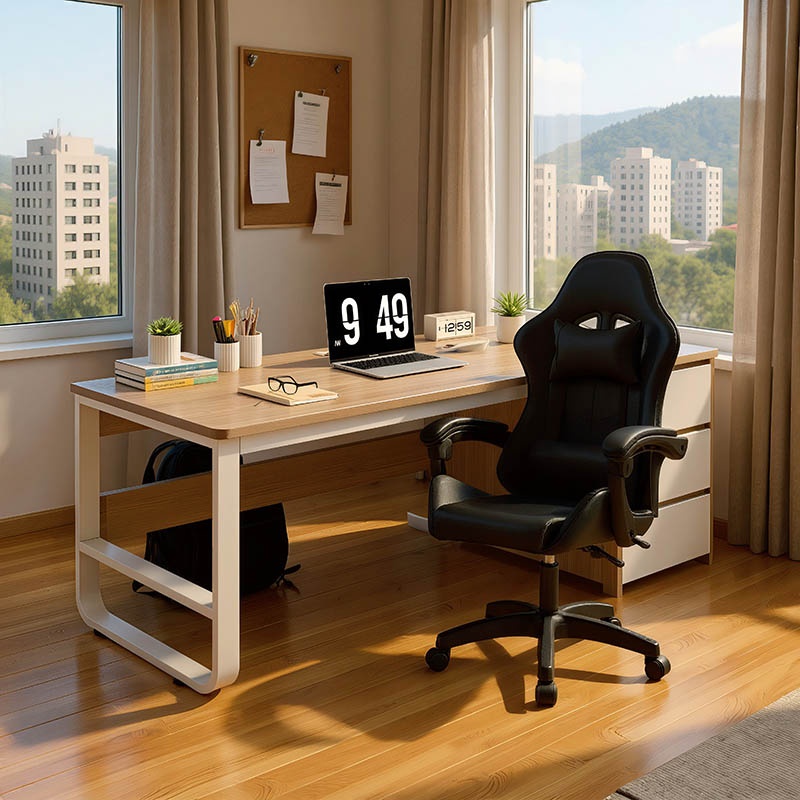 Set mobilier birou 2 buc Huey Natural 120x59x118 cm