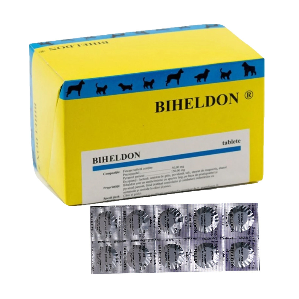 Biheldon, tablete antiparazitare