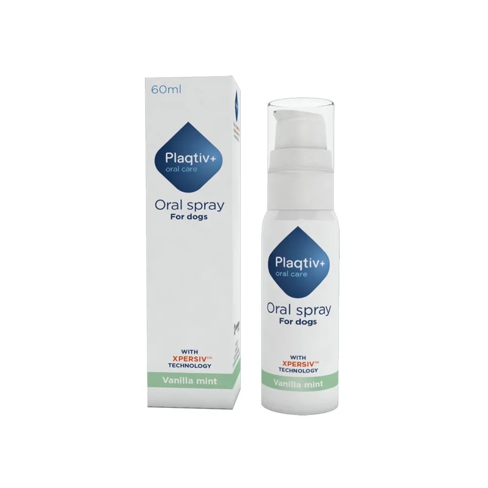 Plaqtiv+ spray dental caini, 60ml