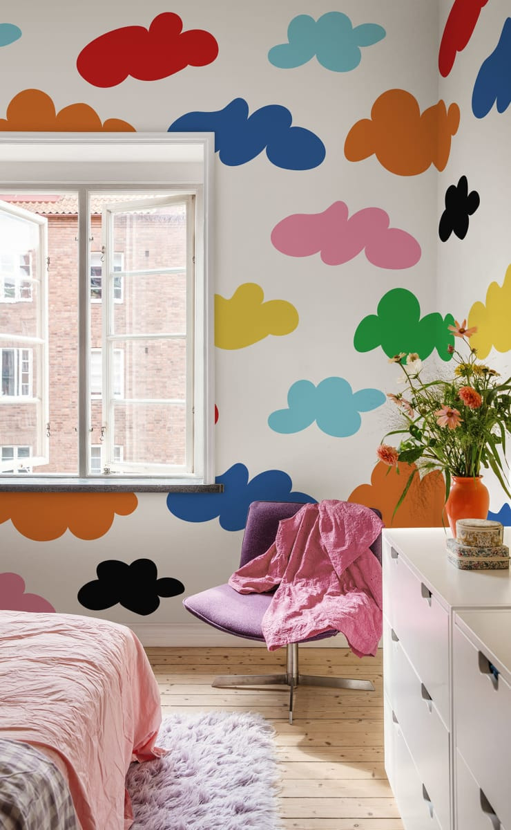 Fototapet, Cloudy, Rainbow, Rebel Walls