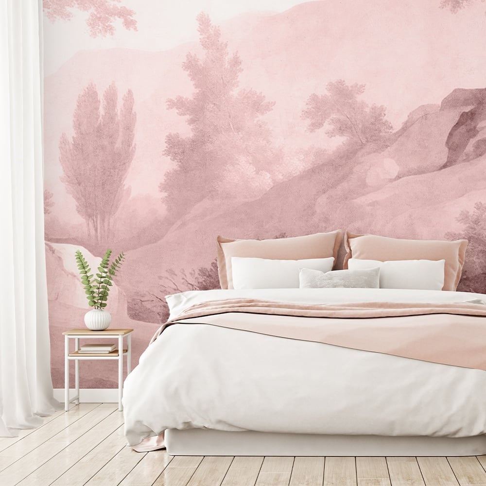 Fototapet Ethereal Veil, Rose - personalizat, VLAdiLA