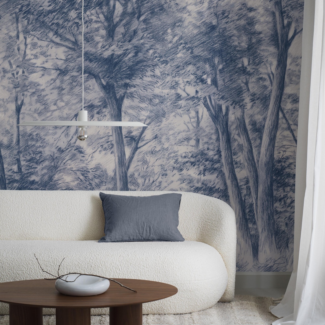Fototapet lavabil, Sketch of Trees 9633W