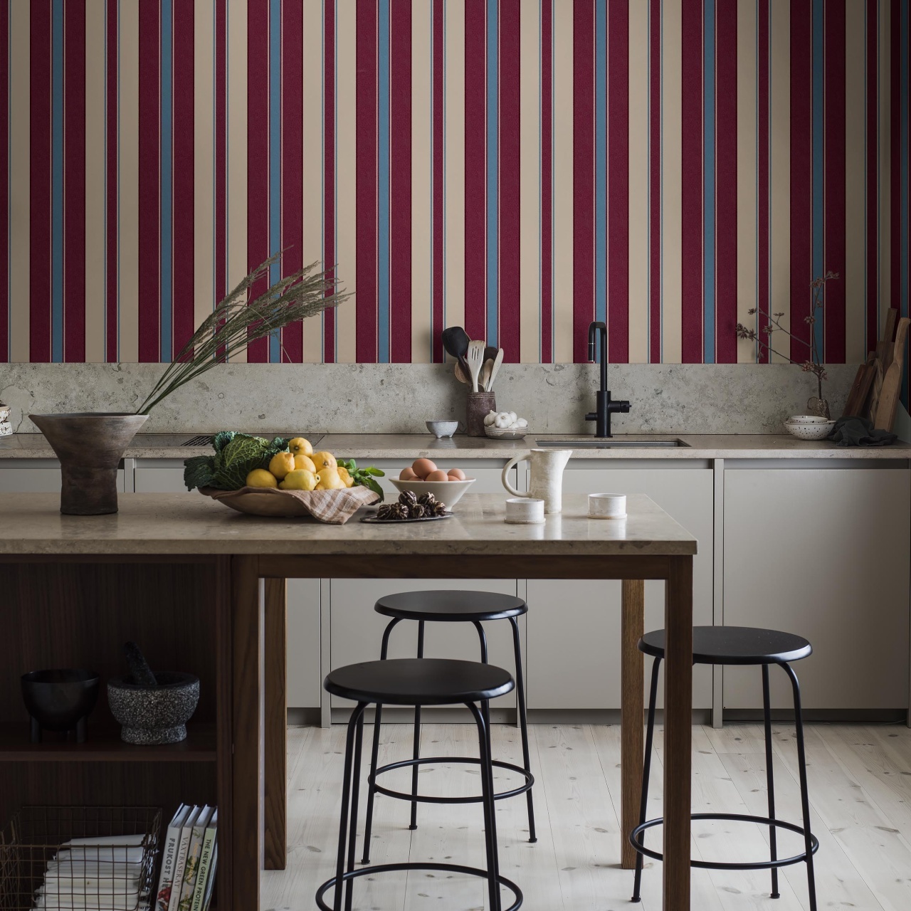Fototapet lavabil, Stockholm Stripe 9792W