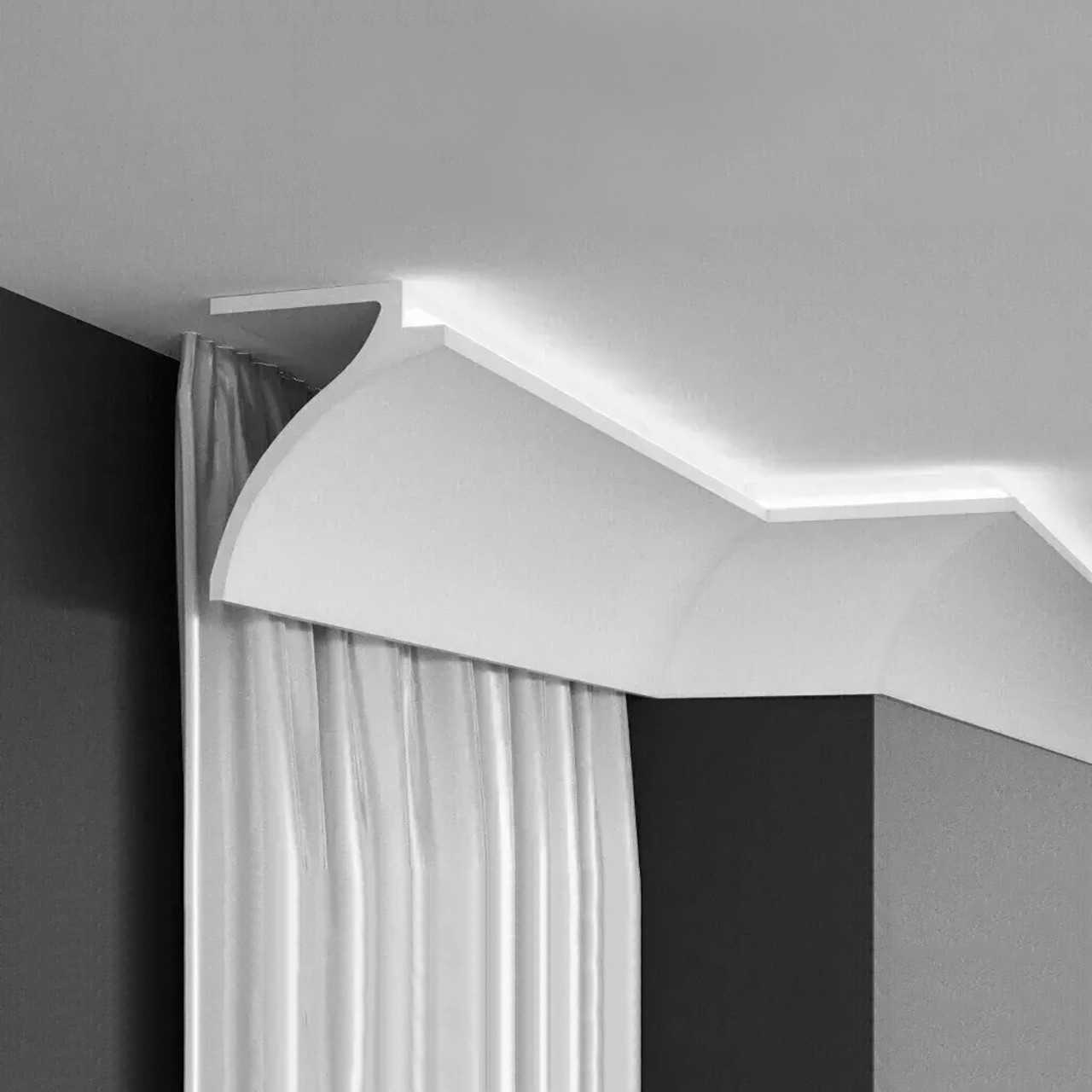 Profil scafa LED KF802 - 12x10x200 cm