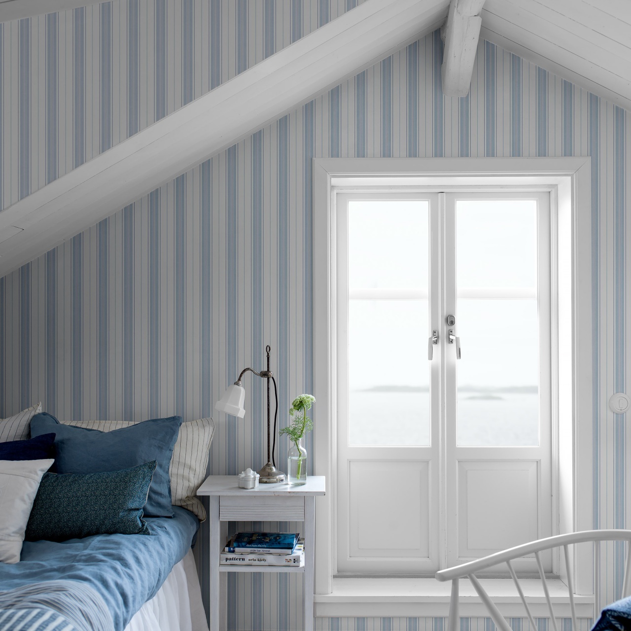 Tapet lavabil, Hamnskär Stripe 8875, 5.3mp / rola