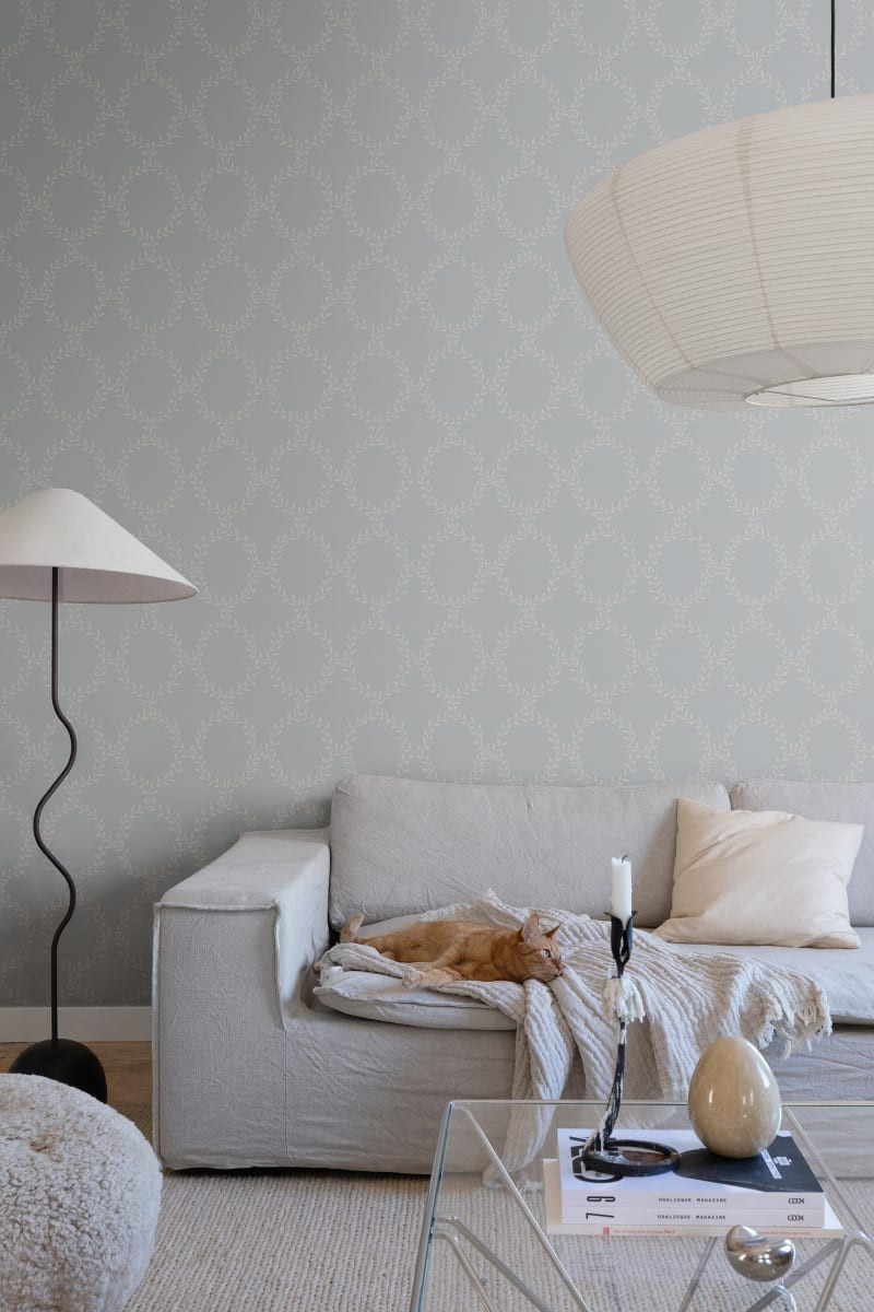 Tapet lavabil, Wilma Misty Blue, Sandberg, 5.3mp / rola