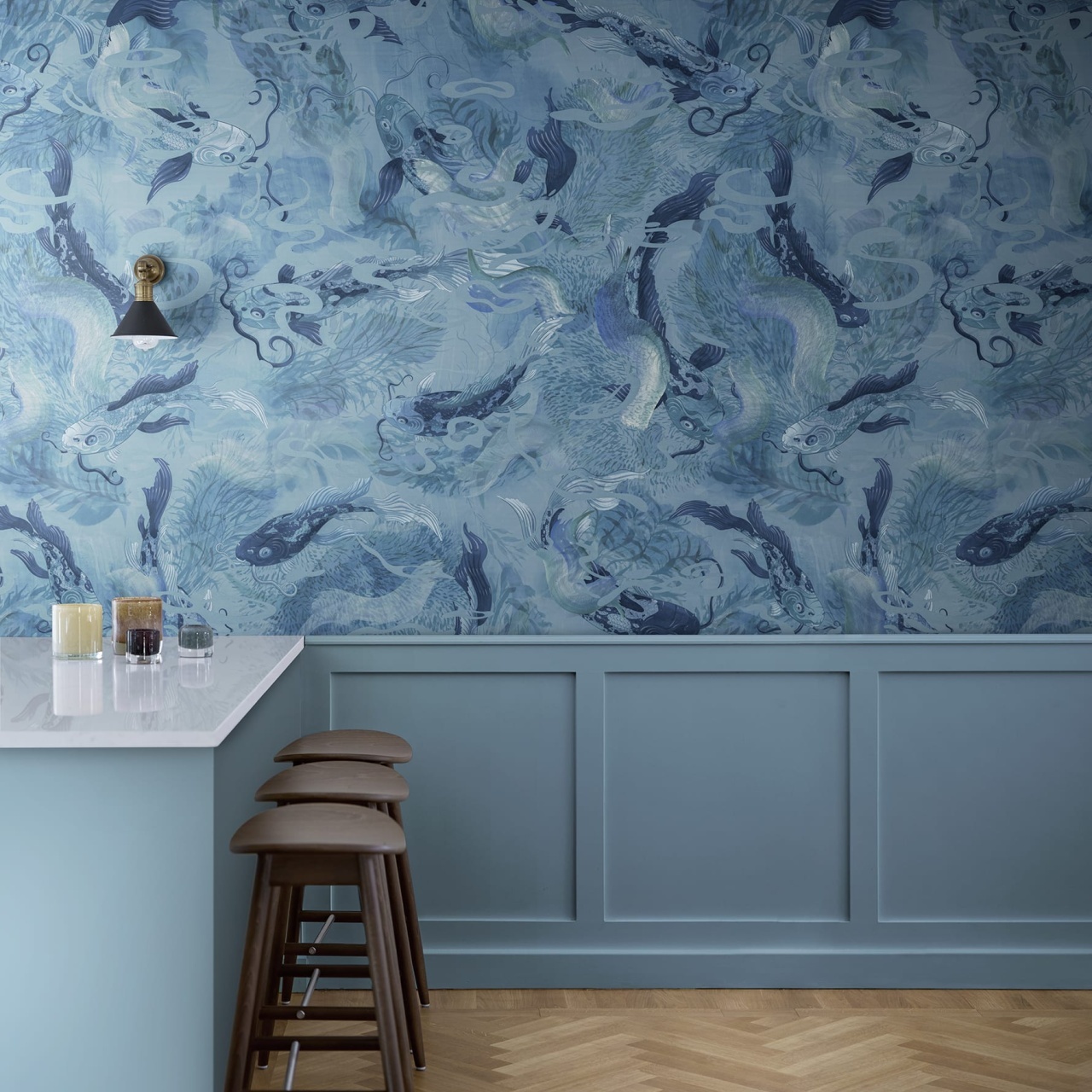 Fototapet, Atlantis Fish, Blue, Rebel Walls