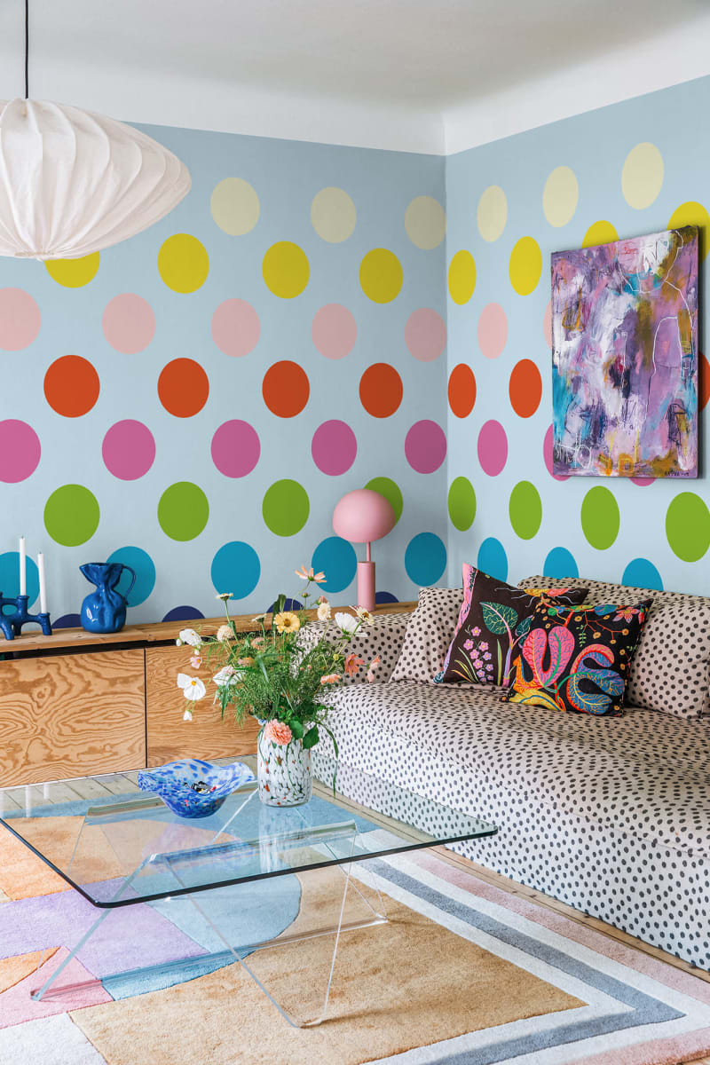 Fototapet, Big Dots, Rainbow, Rebel Walls