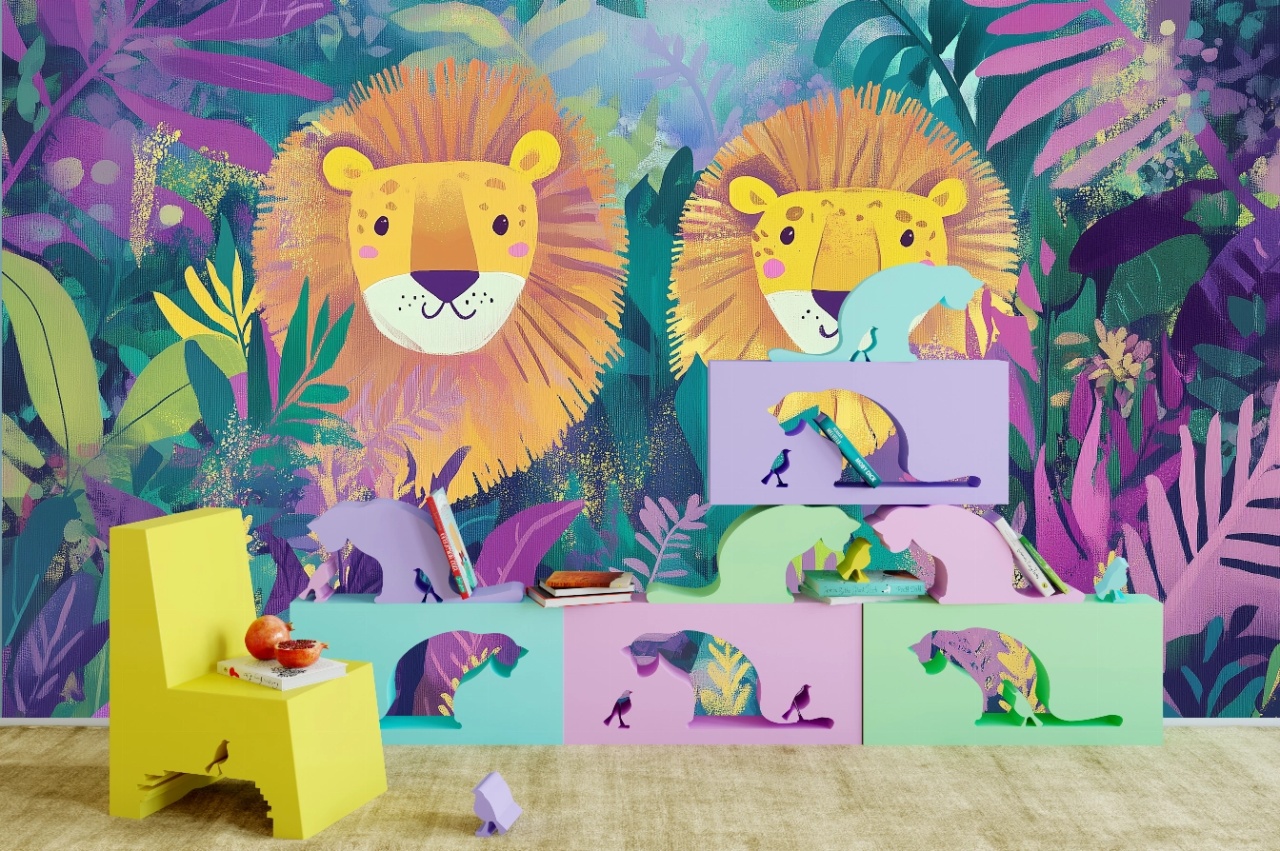 Fototapet copii, Tropical Kings 017