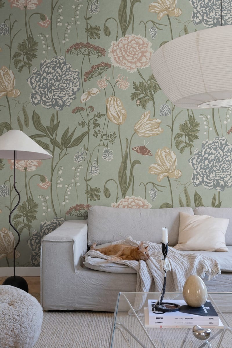 Fototapet lavabil, Aurelie Mural, Turquoise, Sandberg