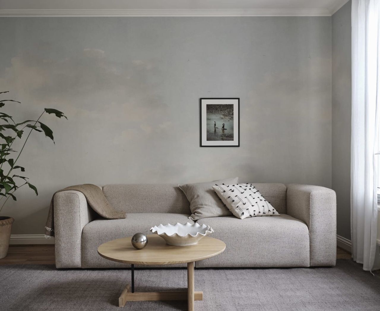 Fototapet lavabil, Moln, Light Blue, Sandberg