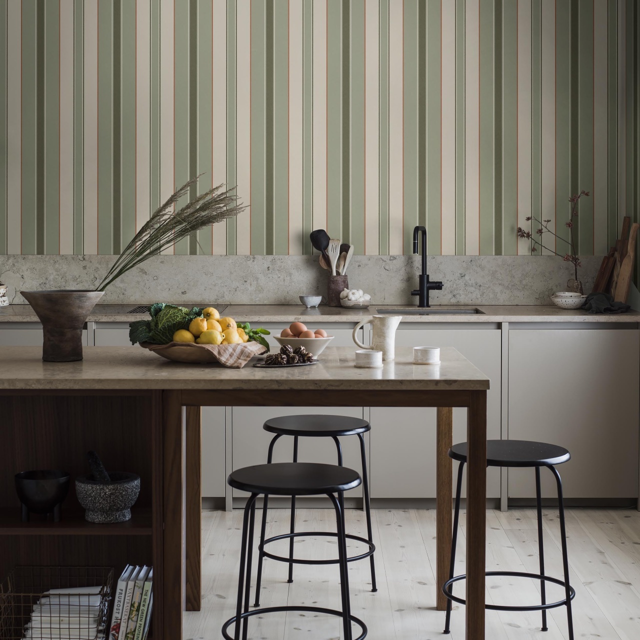 Fototapet lavabil, Stockholm Stripe 9791W