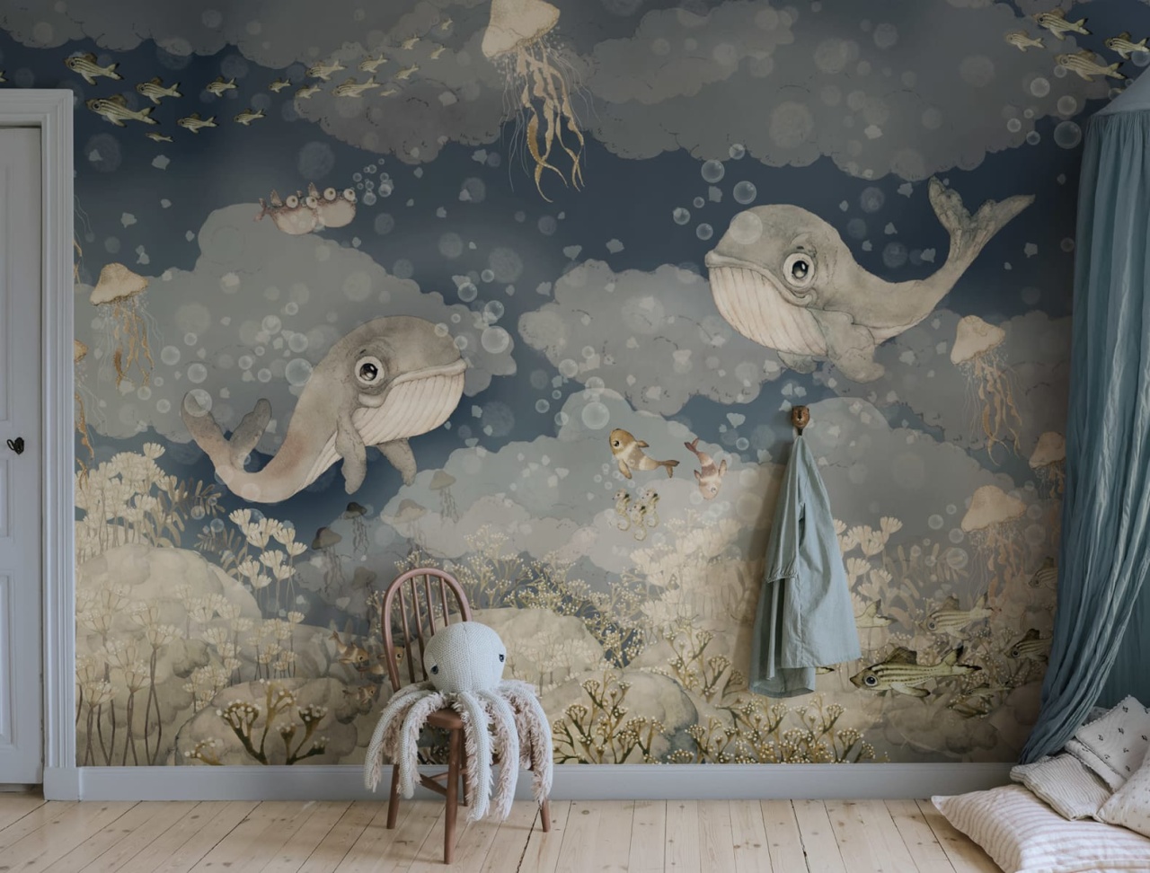 Fototapet, Water Song, Deep Blue, Rebel Walls