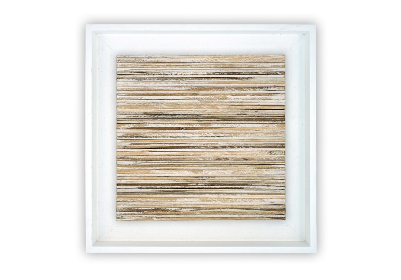 Panou decorativ lemn, Tec, My Nipa Hut White