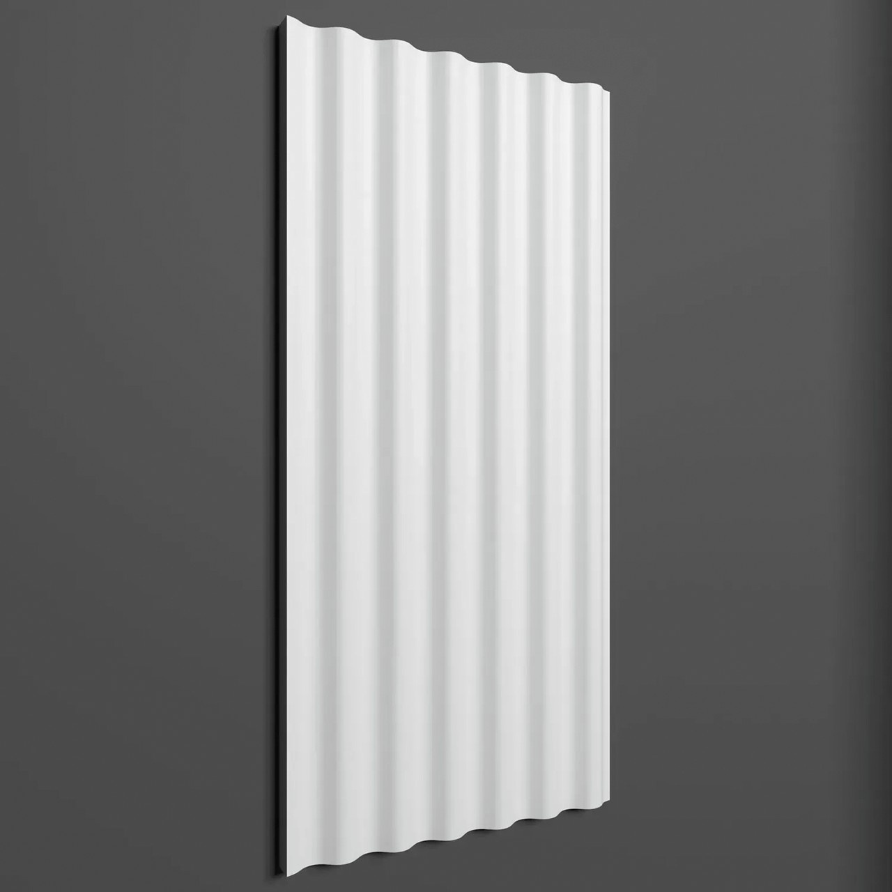 Panou riflaj decorativ 3D, W372 - 25x1.6x200 cm