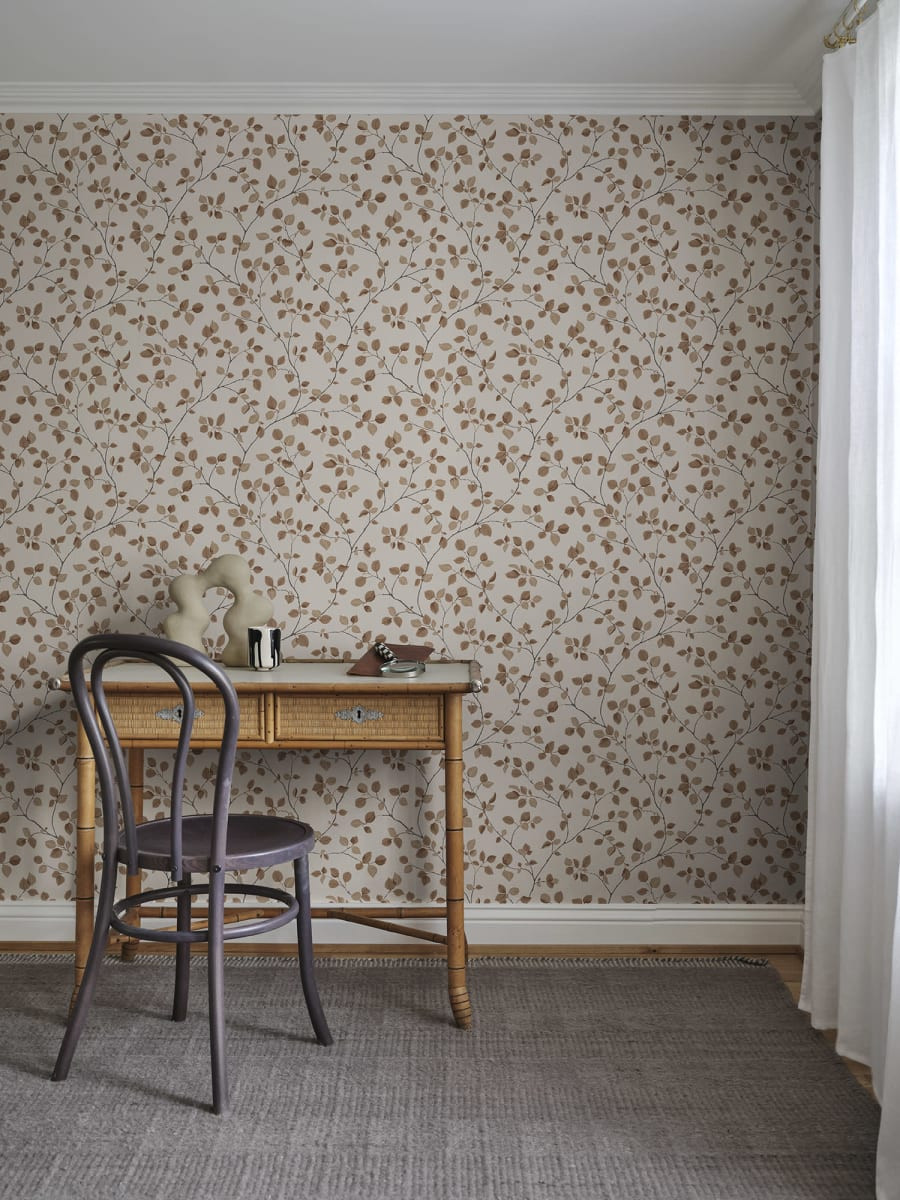 Tapet lavabil, Bokskog, Terracotta, Sandberg, 5.3mp / rola