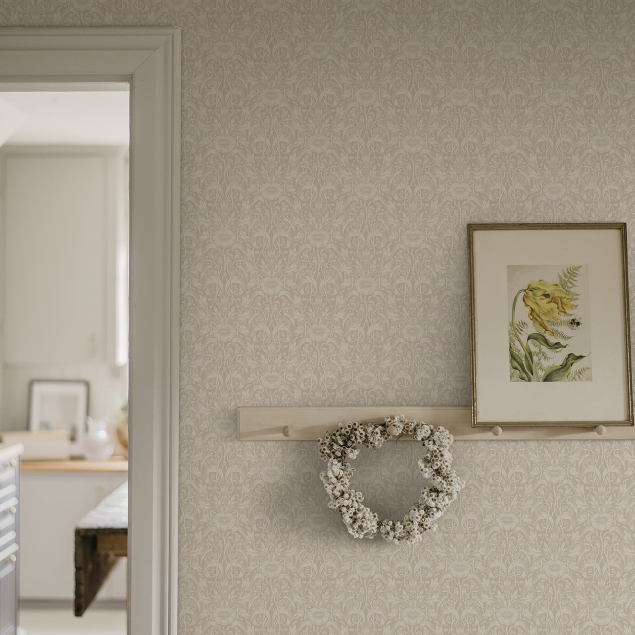 Tapet lavabil, Emil, Beige, Sandberg, 5.3mp / rola