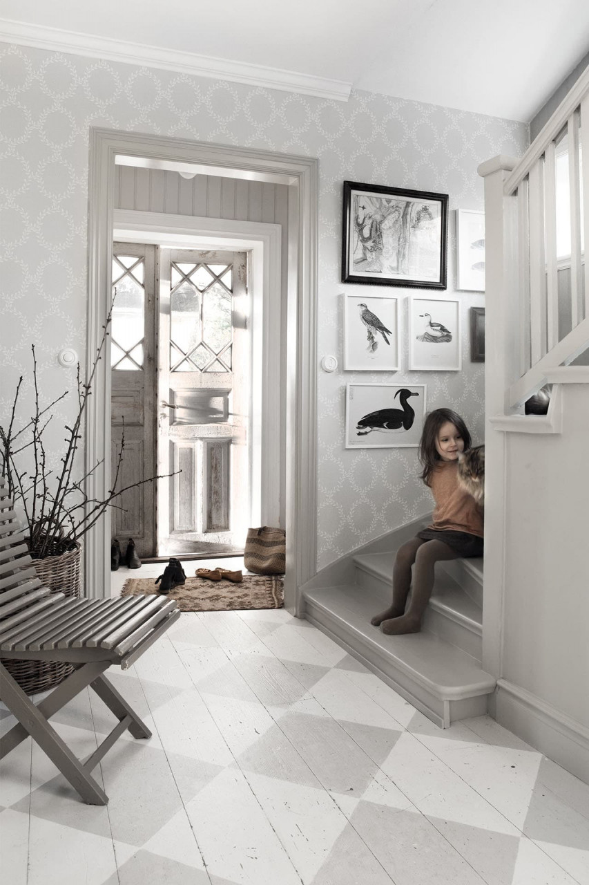 Tapet lavabil, Wilma Grey, Sandberg, 5.3mp / rola