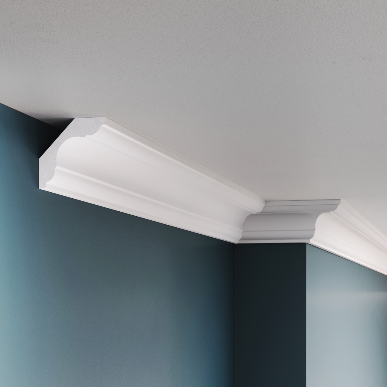 Cornisa polimer rigid, Allegria, K4 - 6x6x200 cm