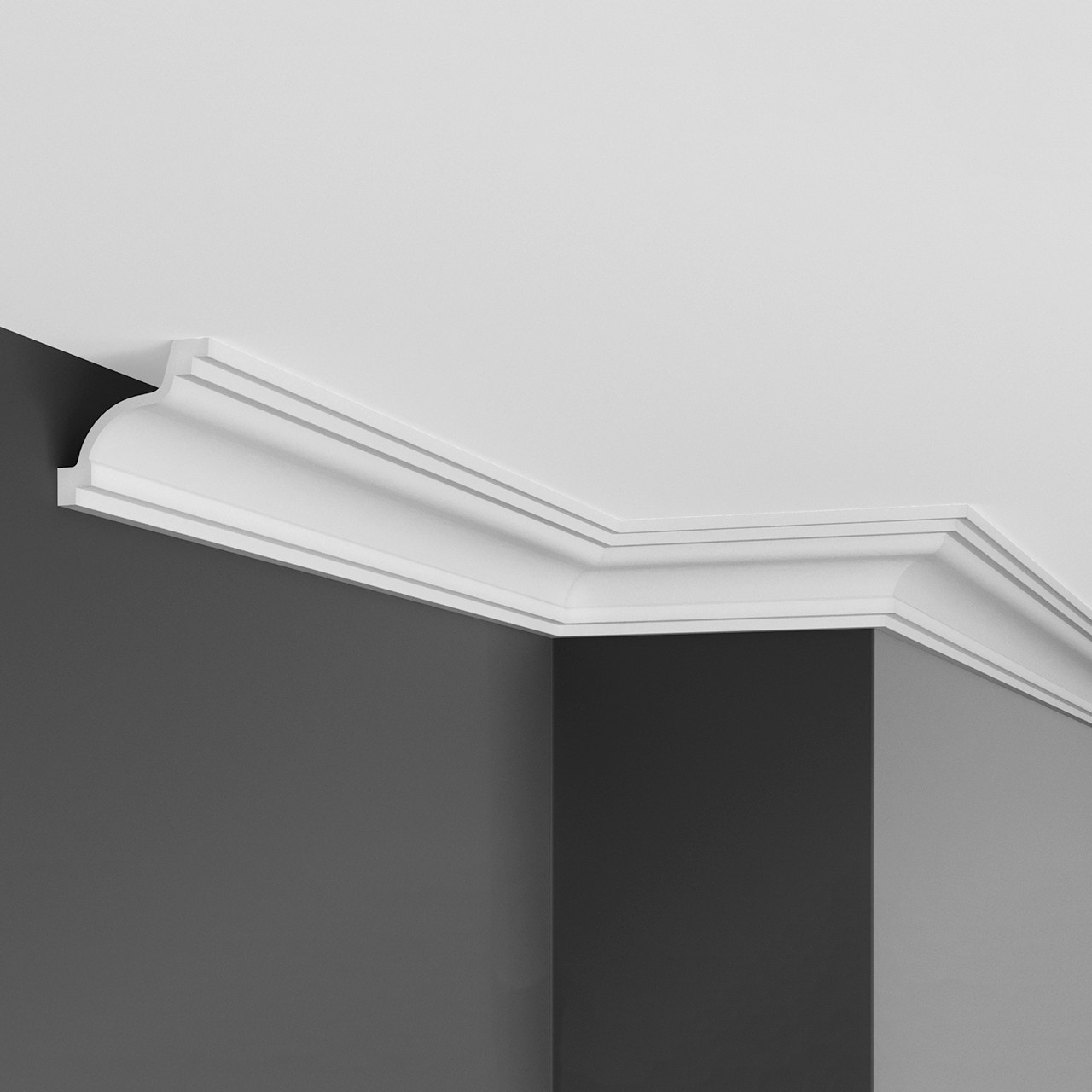 Cornisa poliuretan flexibil P808F - 6.8x6.8x200 cm