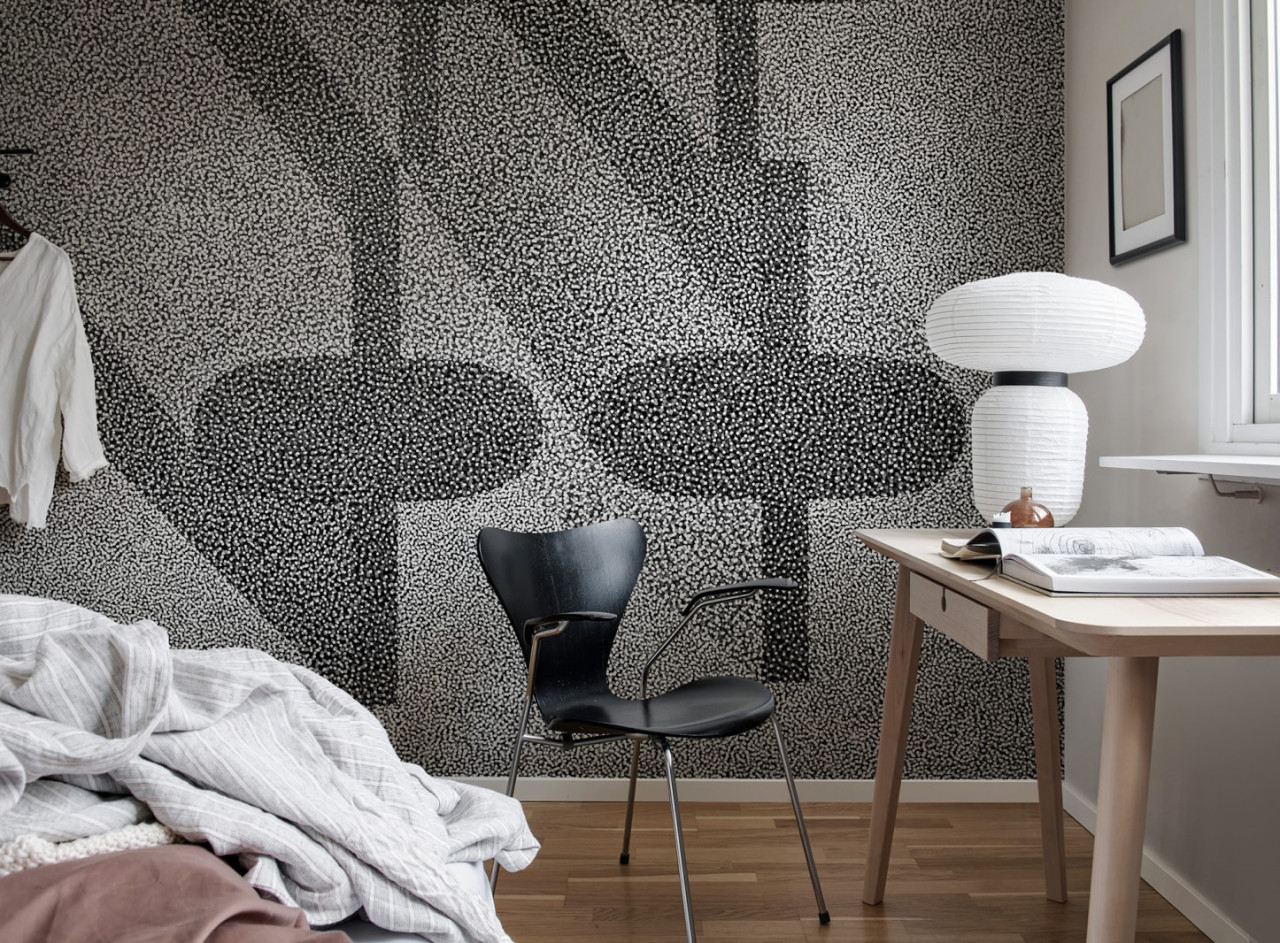 Fototapet, Birdseye, Graphite, Rebel Walls