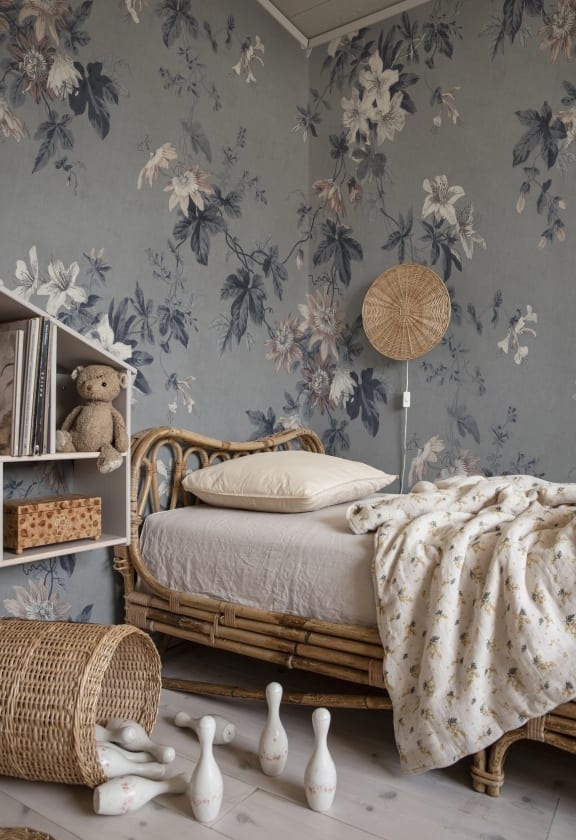 Fototapet lavabil, Faded Passion Misty Blue, Sandberg