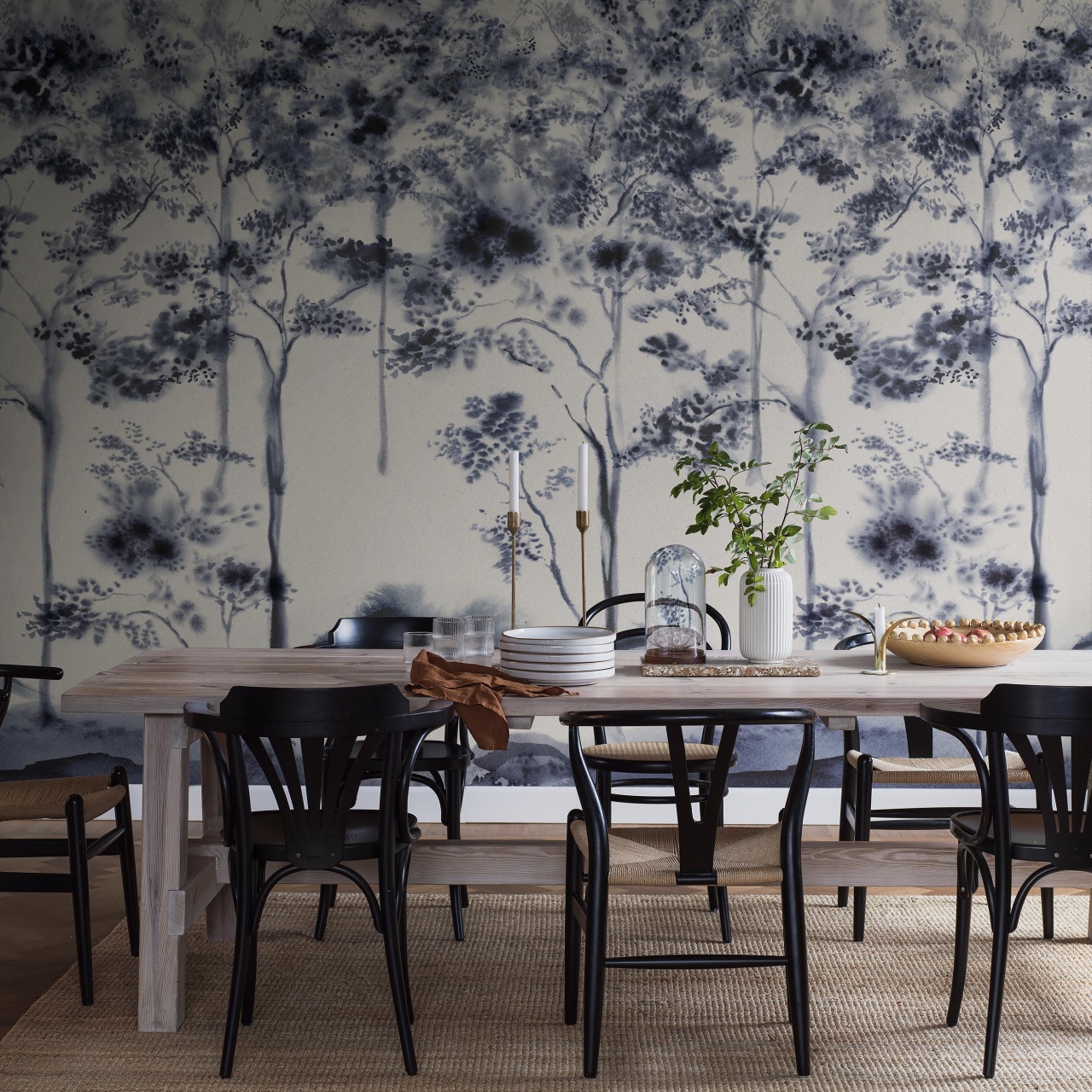 Fototapet lavabil, Ink Forest 9651W