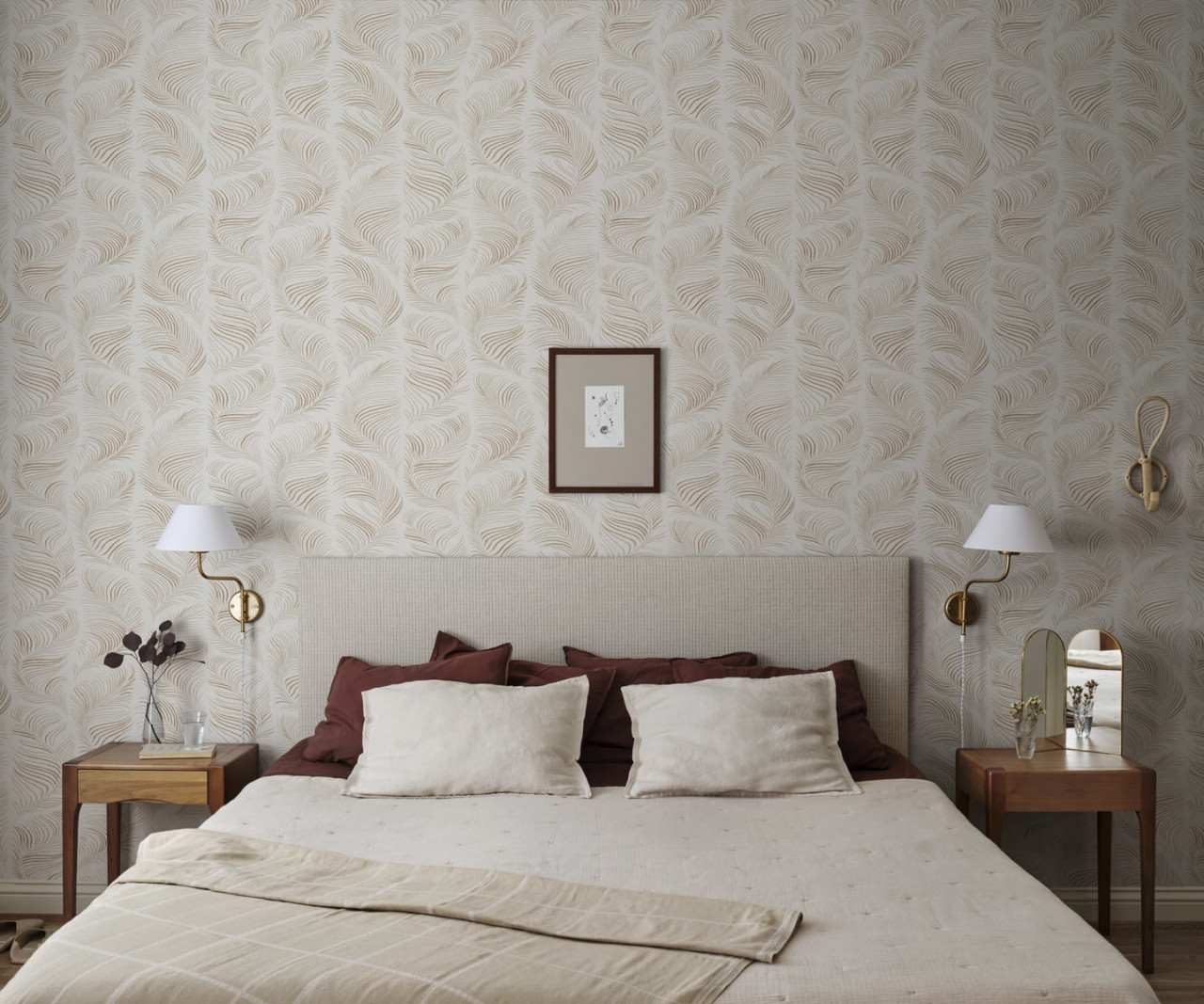 Tapet lavabil, Grace, Beige, Sandberg, 5.3mp / rola