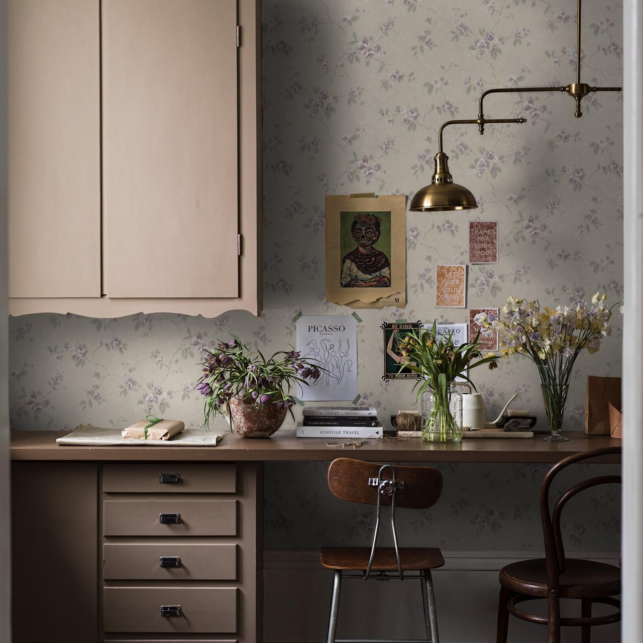 Tapet lavabil, Vintage Rose 4256, 5.3mp / rola