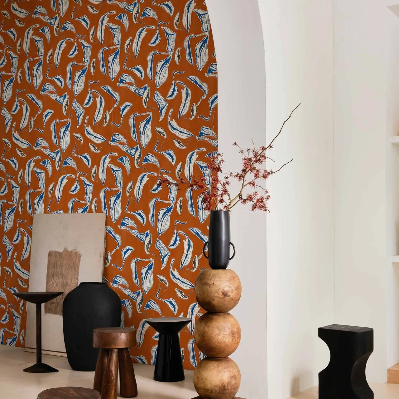 Tapet Moroccan Branches, Clay, Coordonne 5mp / rola