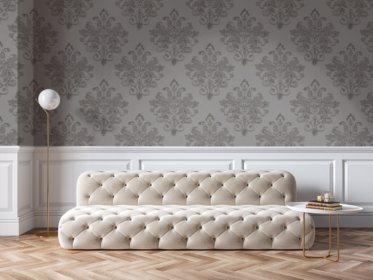 Fototapet, Baroque Pearl, Beige, Rebel Walls